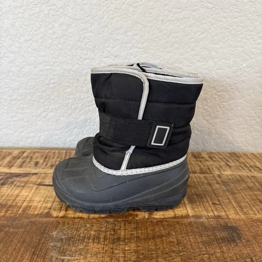 Cat & Jack Toddler Winter Snow Boots 7 Black Outdoor Unisex Girls Boys